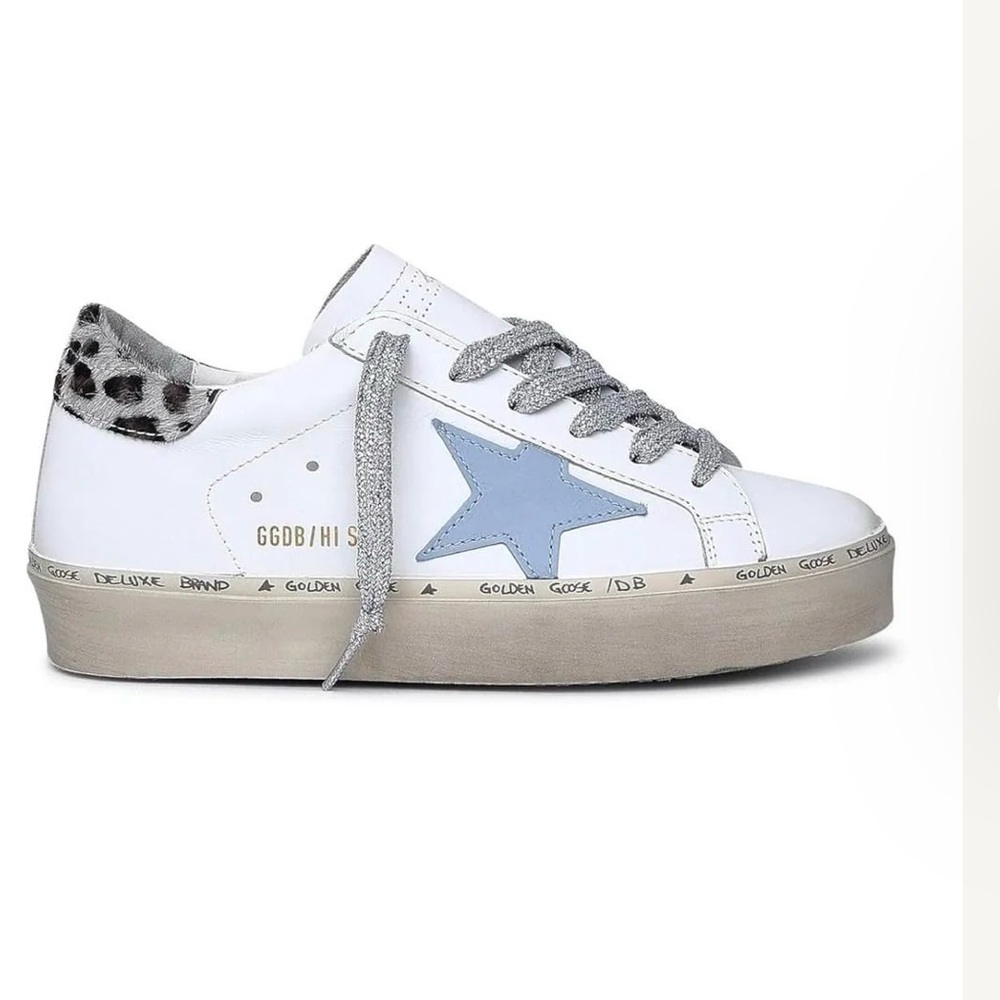 White golden goose’s with blue star!